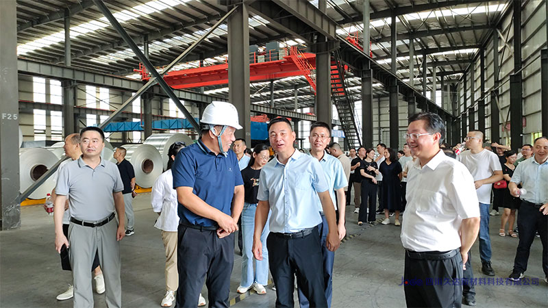 廣元市利州區(qū)政協(xié)主席李映文率隊(duì)考察久達(dá)新材，推動(dòng)綠色鋁都建設(shè)
