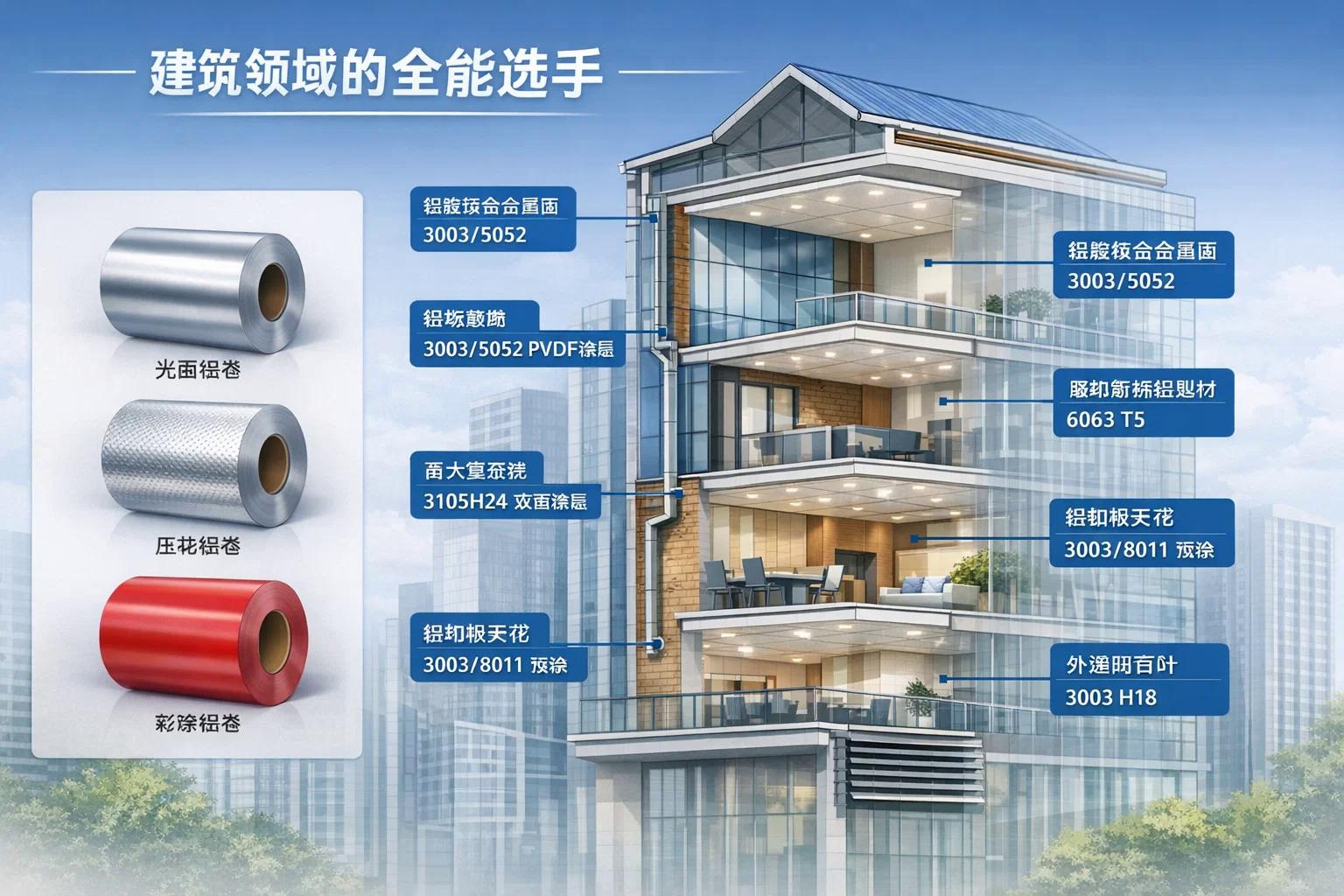 鋁卷的應用指南：建筑與施工領域