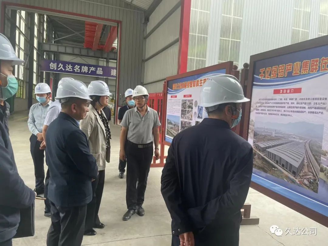 省經信廳馮錦花副廳長調研久達新材2